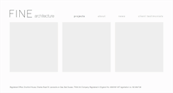 Desktop Screenshot of finearchitecture.co.uk