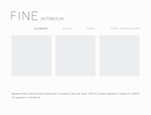 Tablet Screenshot of finearchitecture.co.uk